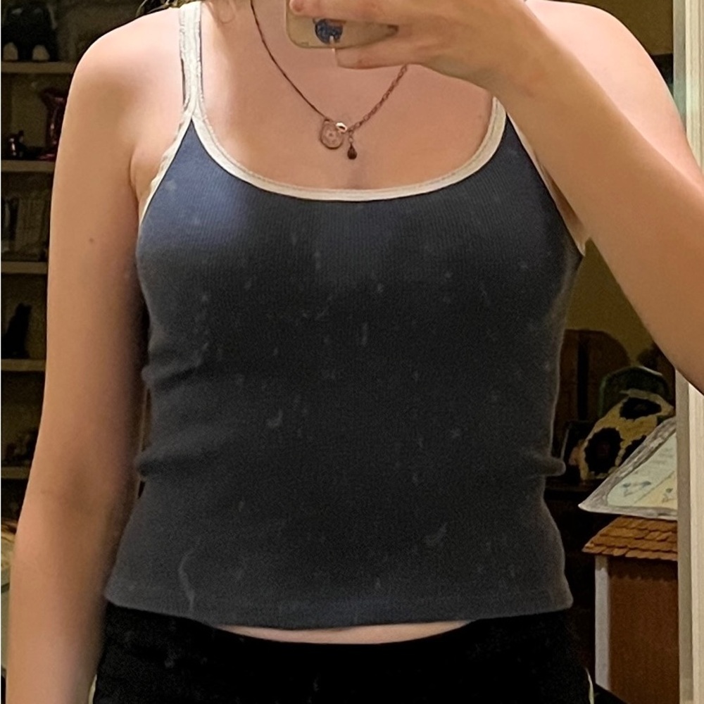 Brandy Melville Gray Crop Camisole Top